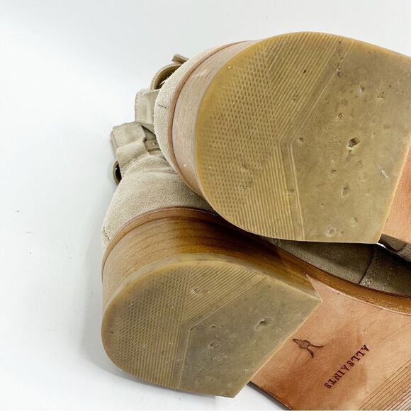 Allsaints Carla Suede Stud Strap Buckle Ankle‎ Boot Women's Size US 8.5 $380 - Picture 11 of 15